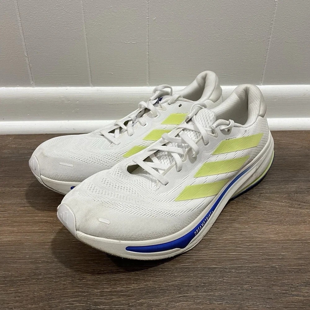 Adidas Supernova Rise 2 White Yellow Running Men Sz 13 NO SOLES